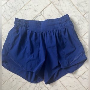 Lululemon Dark Blue Hotty Hot Shorts 4”